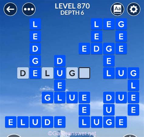 Wordscapes Level 870 Answers [ + Bonus Words ] .